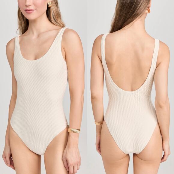 NWT Anine Bing Jace One‎ Piece Swimsuit in Champagne Cream - Picture 2 of 9